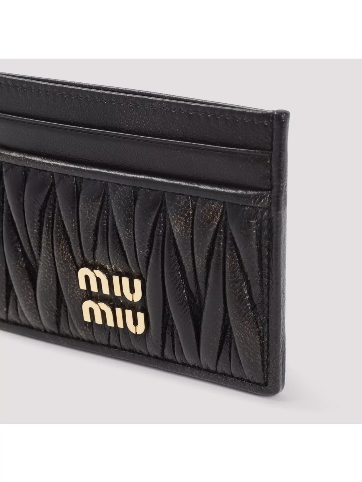 Miu Miu Matelassé Nappa Leather Cardholder
