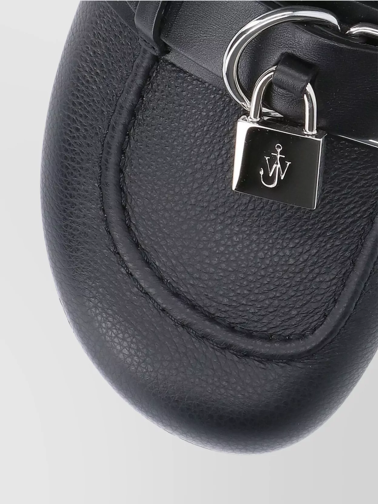 Jw Anderson Leather Buckle Detail Flat Sole Mules