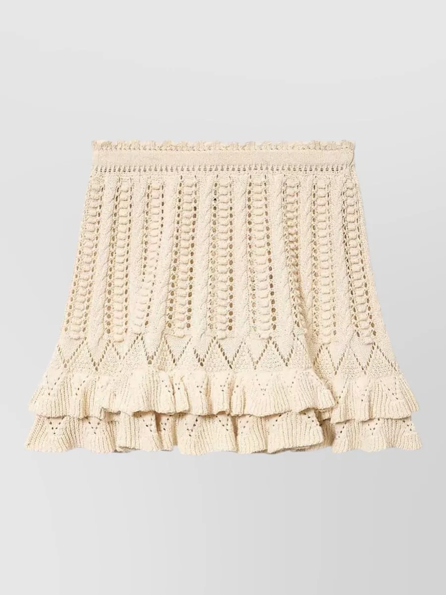 Isabel Marant Etoile cotton ruffled mini skirt