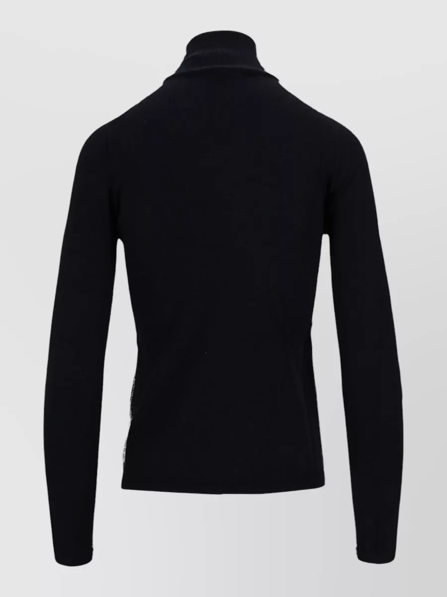 Max Mara Knit Turtleneck Tank Top Long Sleeves