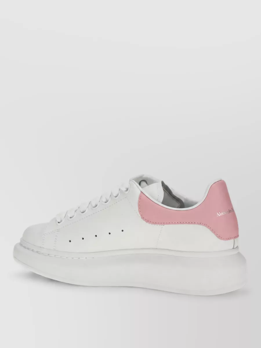Alexander Mcqueen Calf Leather Oversized Sneakers