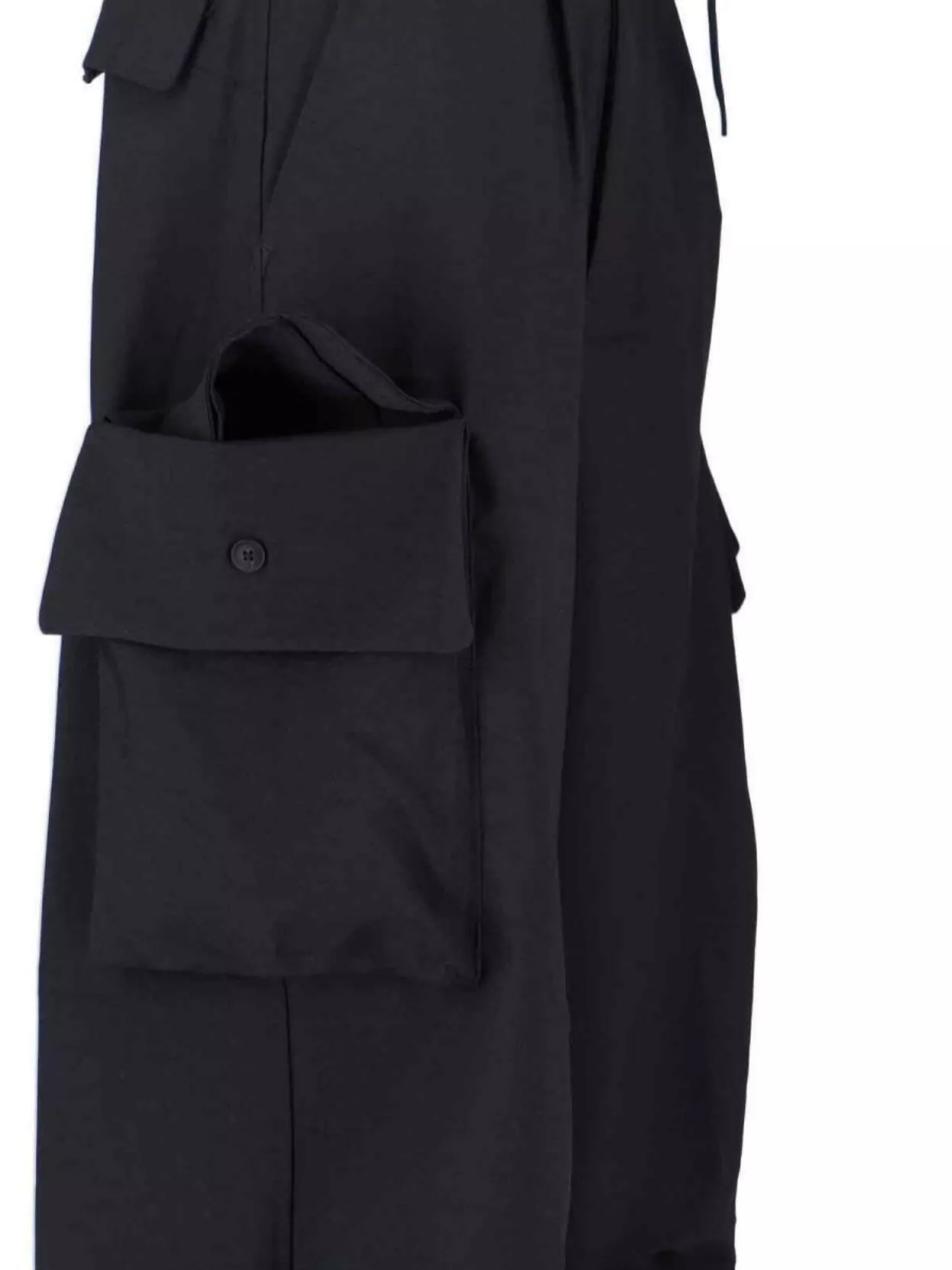 Y-3 Straight Trousers With Belt Loops And Cargo Pockets
