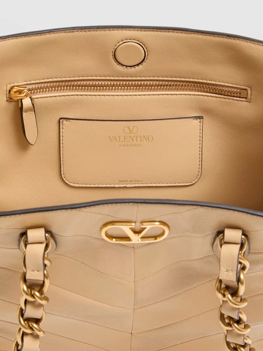Valentino Nappa Leather Small Tote Bag