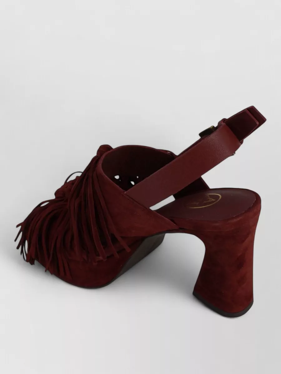 Ash Suede Leather High-Heel Sandals
