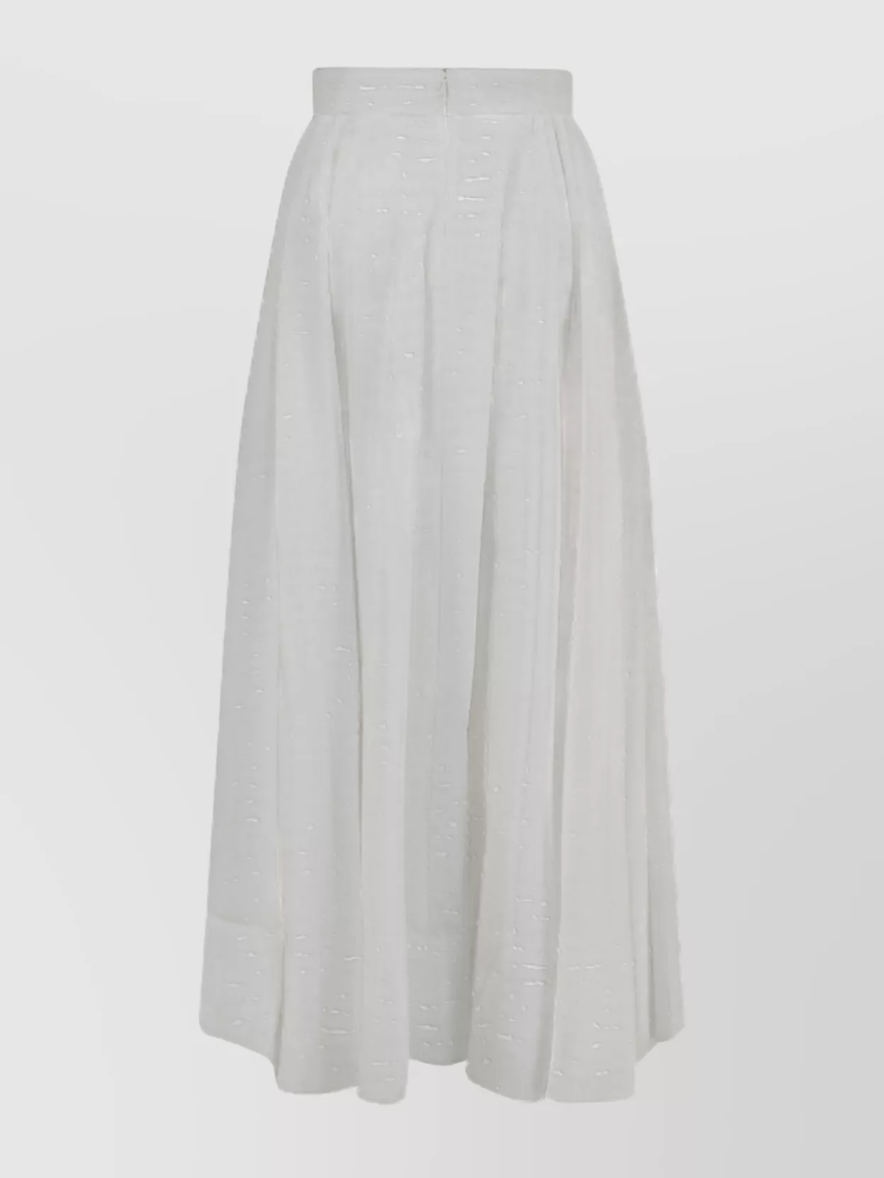 The Andamane High-Waisted Cotton Skirt Pleated Design