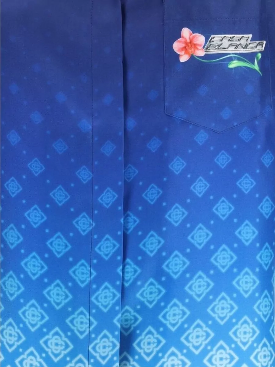 Casablanca Silk Short-Sleeve Shirt