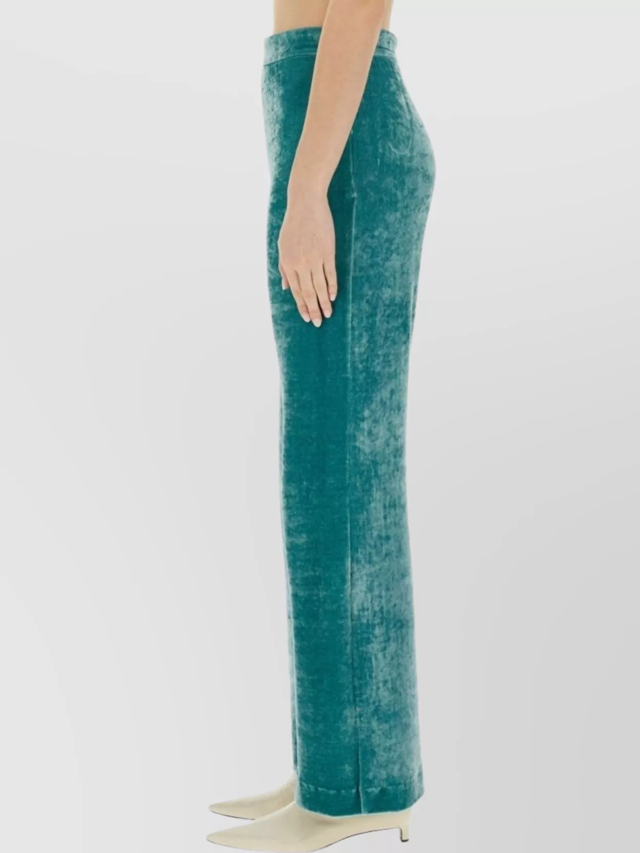 Jil Sander High-rise Velvet Straight-leg Pants
