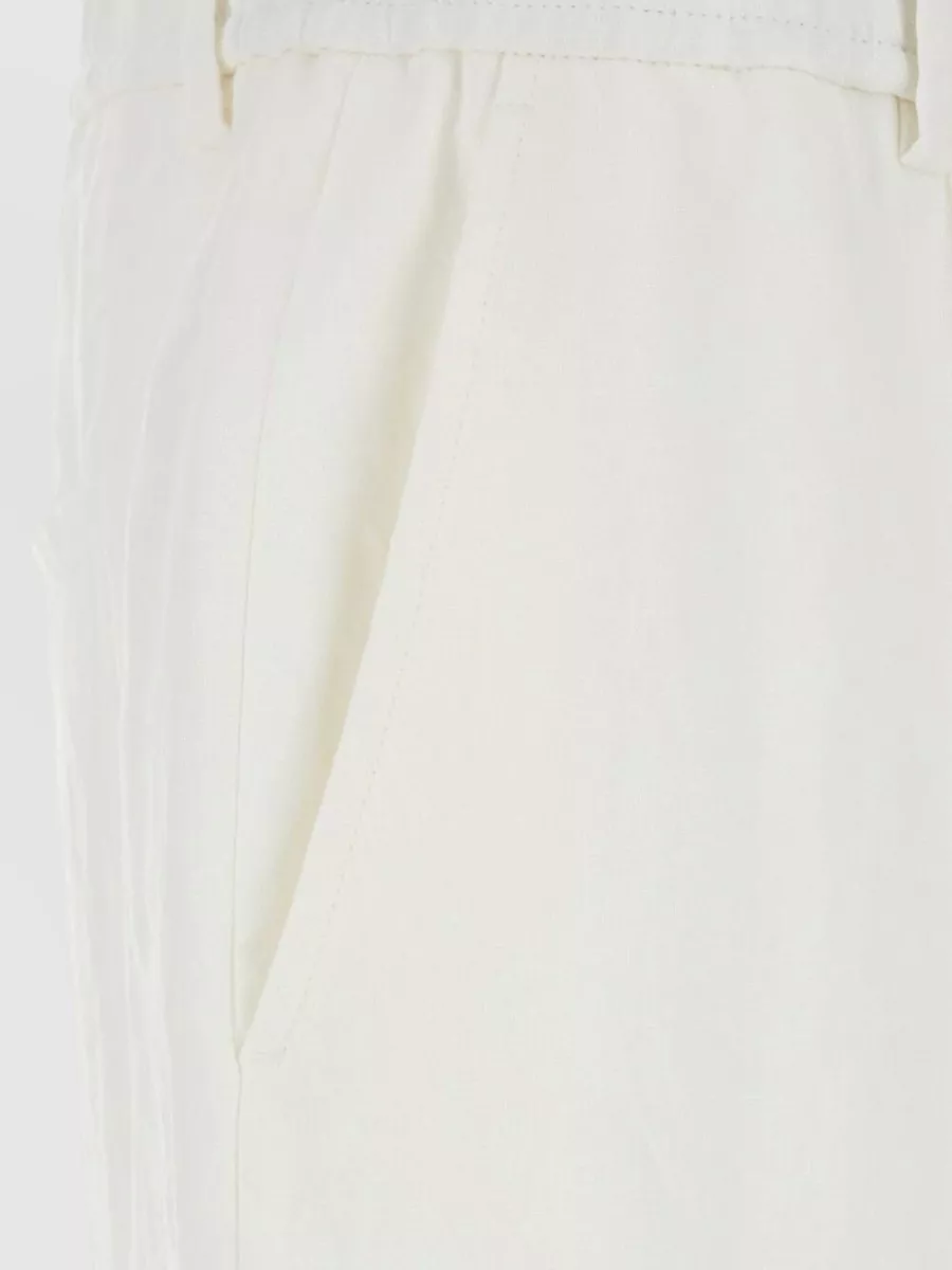 Emporio Armani Linen Straight-Leg Trousers