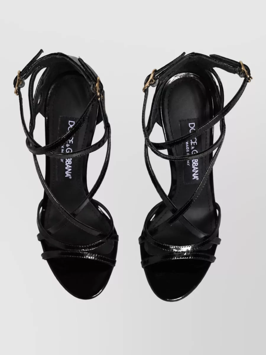 Dolce&Gabbana Leather Stiletto Heel Sandals