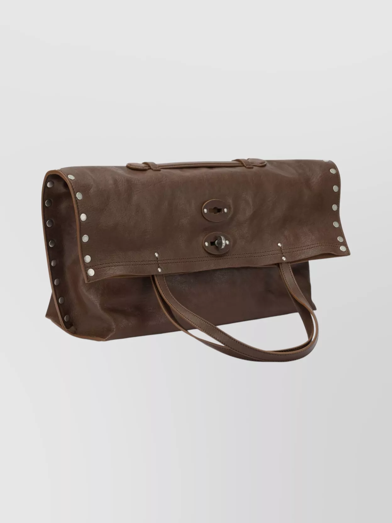 Zanellato Chic Shoulder Bags With Studded Top Handles