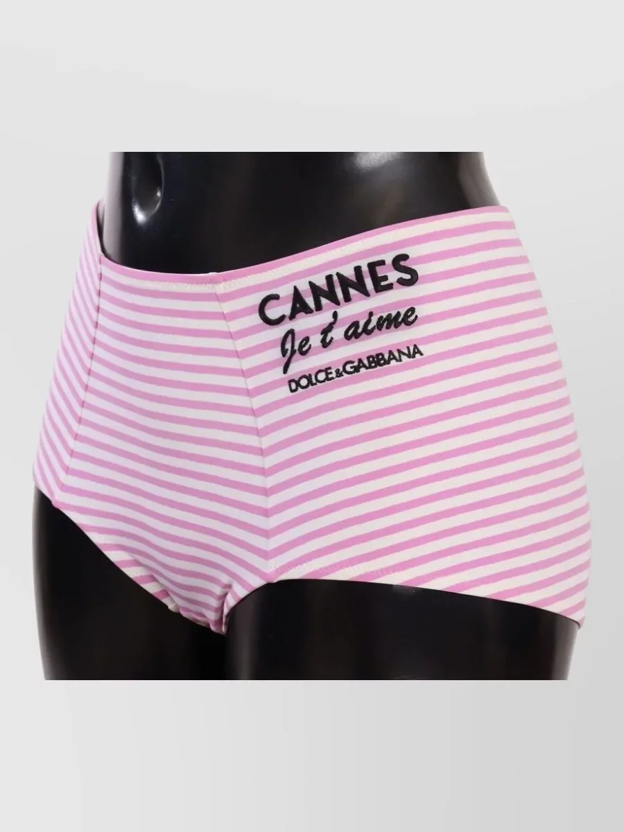 Dolce&Gabbana Silk High-Waist Bikini Briefs