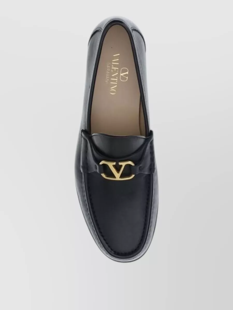 Valentino Garavani Calf Leather Slip-On Loafers