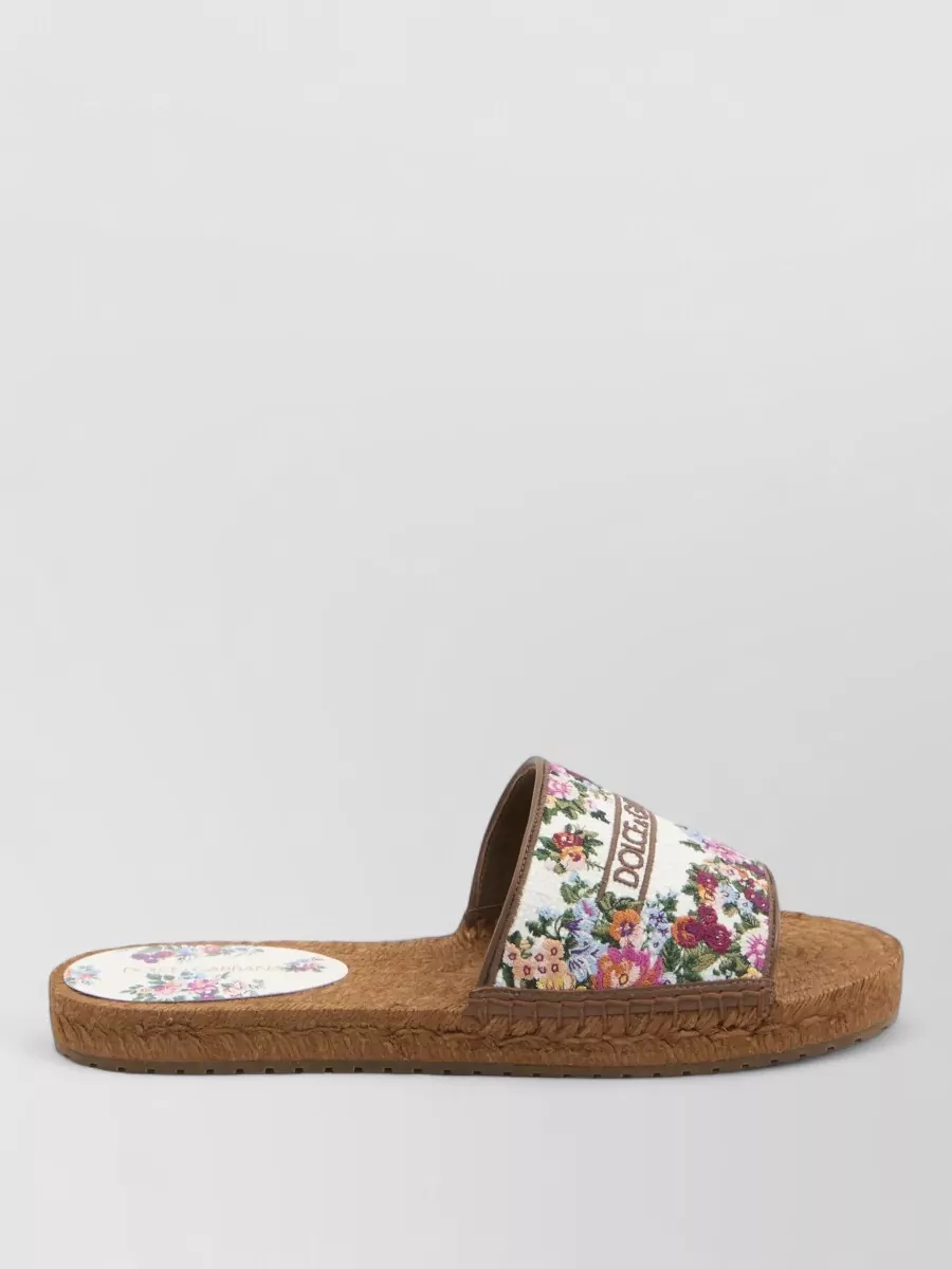 Dolce&Gabbana Embroidered Espadrille Sandals