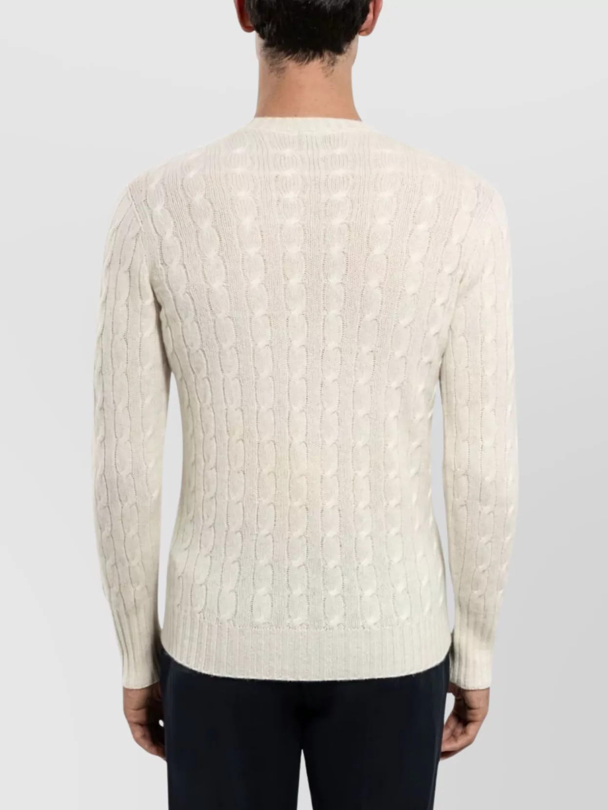 Drumohr Braided Wool Crew Neck Sweater