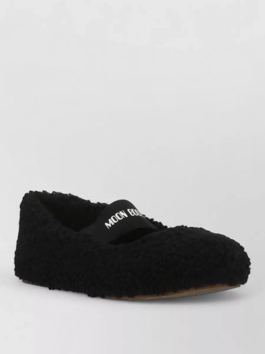 Moon Boot Shearling Slippers