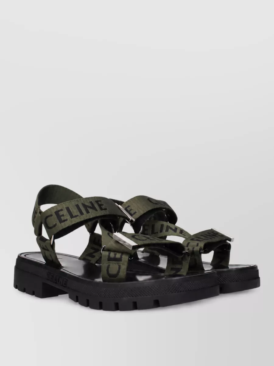 Celine Fabric Slides