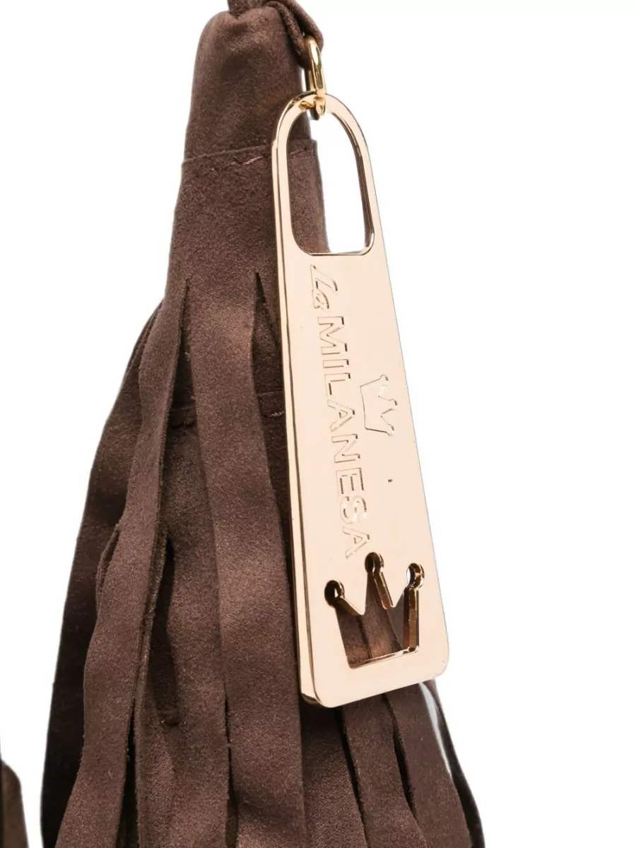 La Milanesa Fringed Bucket Bag
