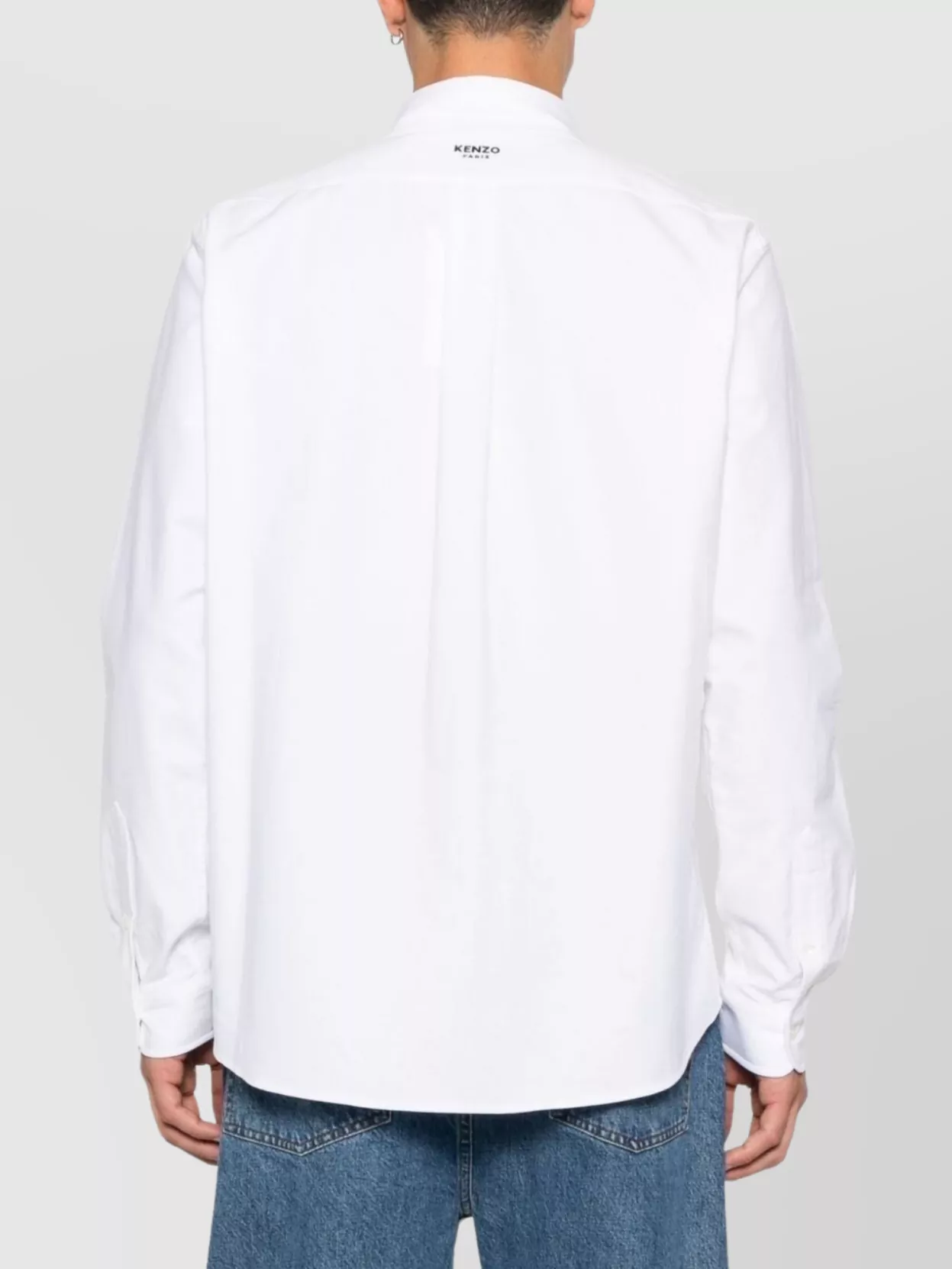 Kenzo Relaxed Fit Button-Down Collar Long Sleeve Shirt