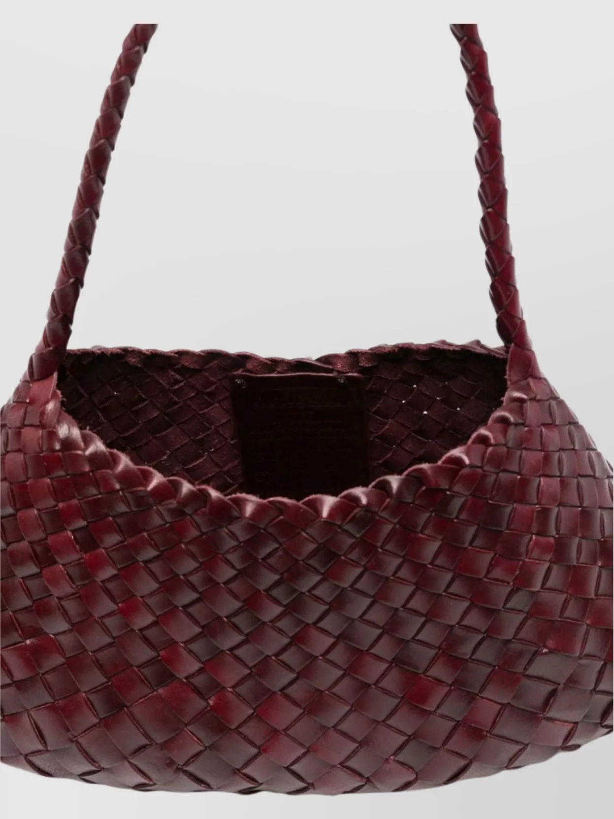 Dragon Diffusion Structured Woven Single Handle Shoulder Bag