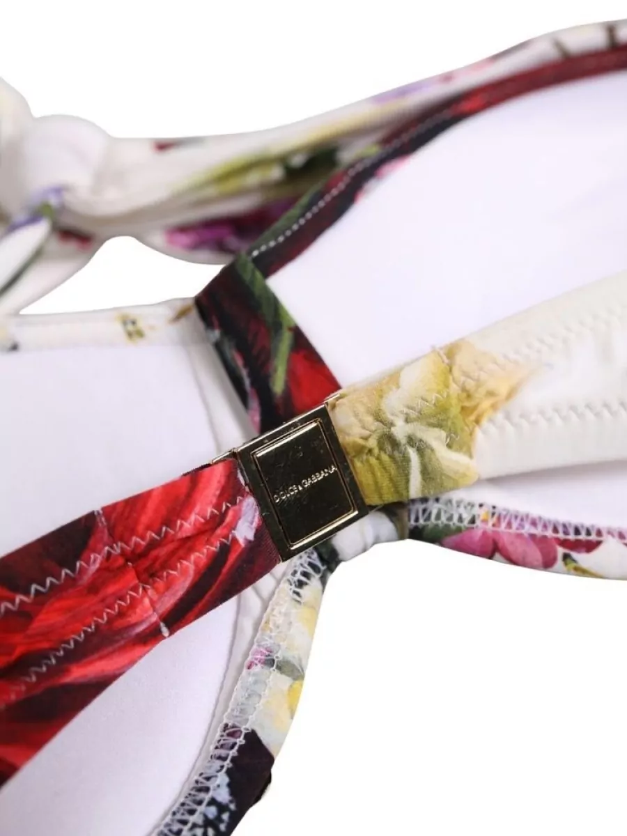 Dolce&Gabbana Floral-Print Bikini Top