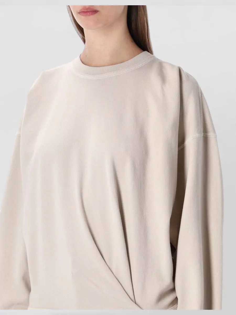 Isabel Marant Etoile Crew Neck Fleece Top Long Sleeves