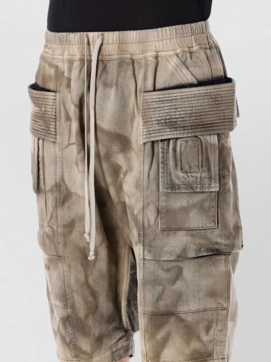 Rick Owens Drkshdw Cargo Shorts Utility Design Relaxed Fit