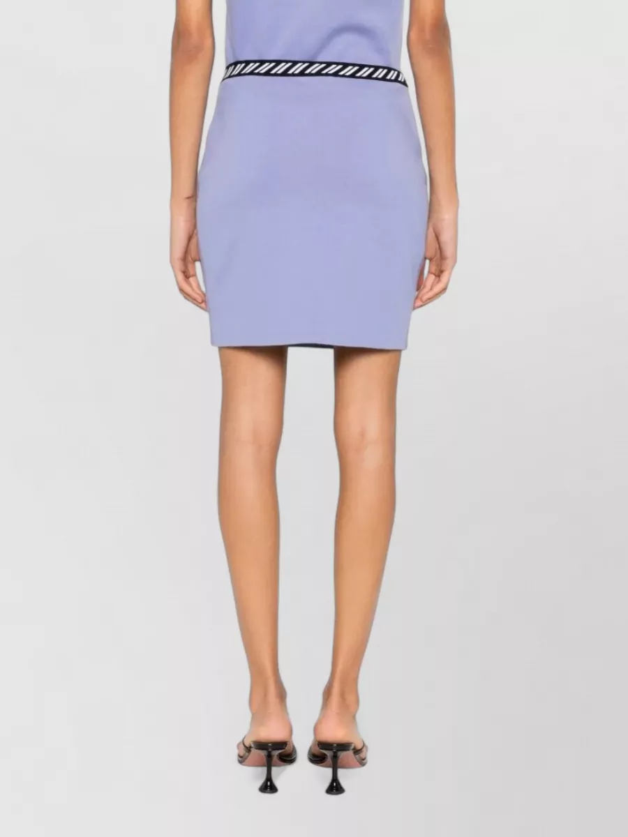 Versace Cotton Knit Mini Skirt