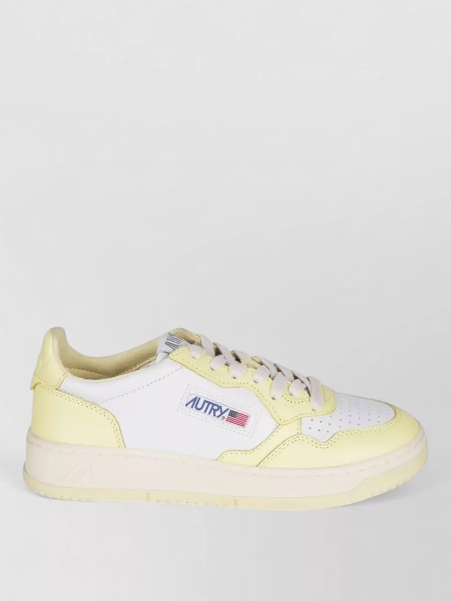 Autry Leather Paneled Low-Top Sneakers
