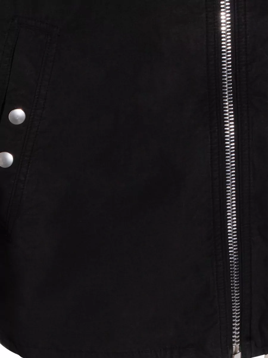 Rick Owens Drkshdw Zip Front Jacket Straight Cut Drawstring Hem