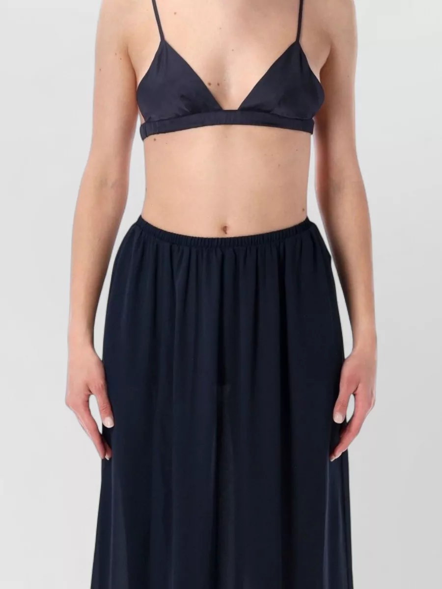 The Frankie Shop satin plunge triangle bralette