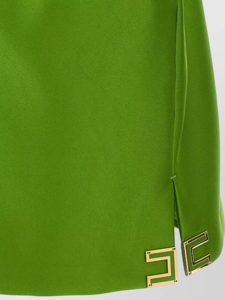 Elisabetta Franchi Duchesse Dress Draped Neckline Fitted Waist