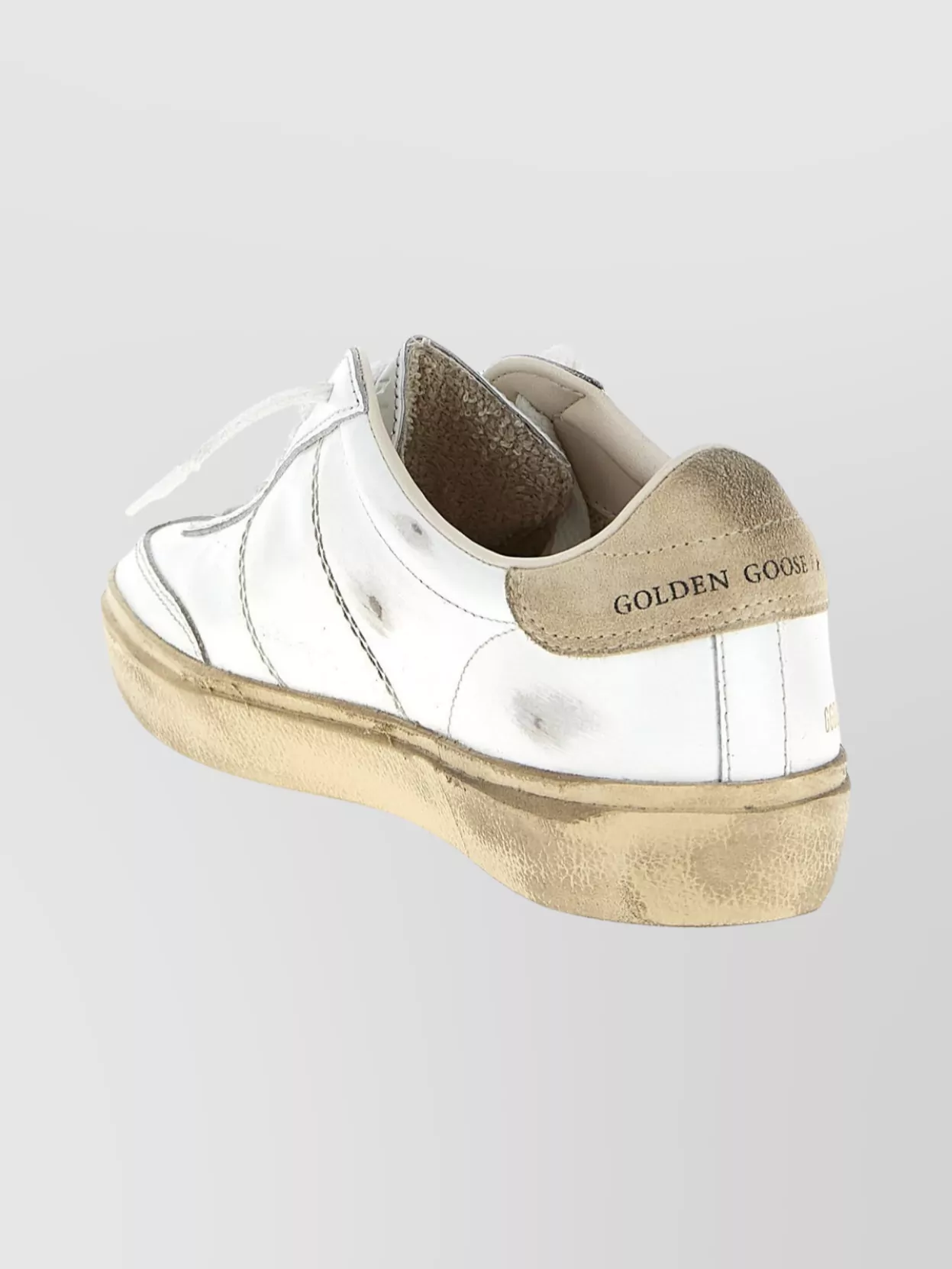 Golden Goose Distressed Low-top Sneakers Rubber Sole In White