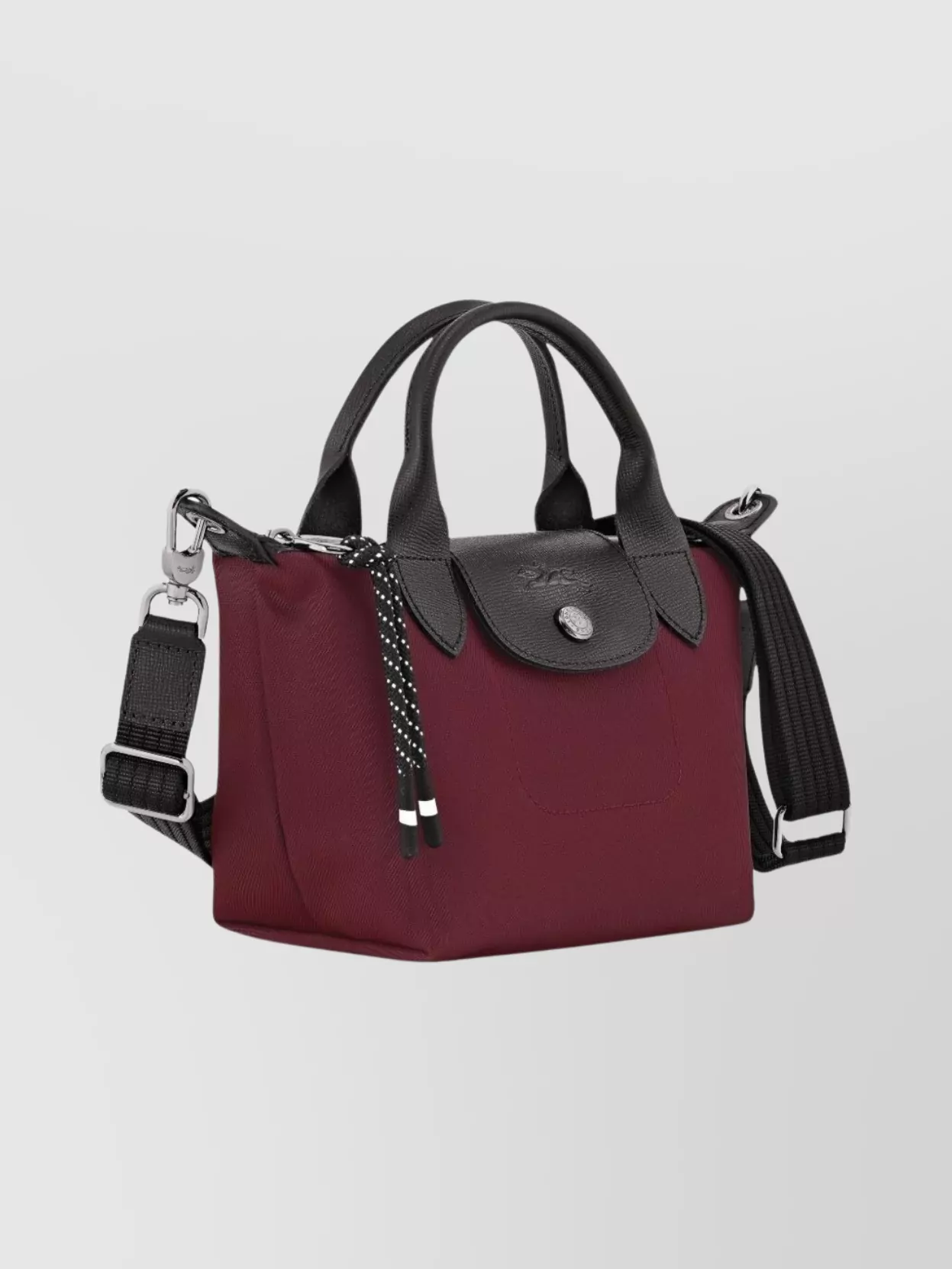 Longchamp Leather Trim Mini Cross-Body Bag