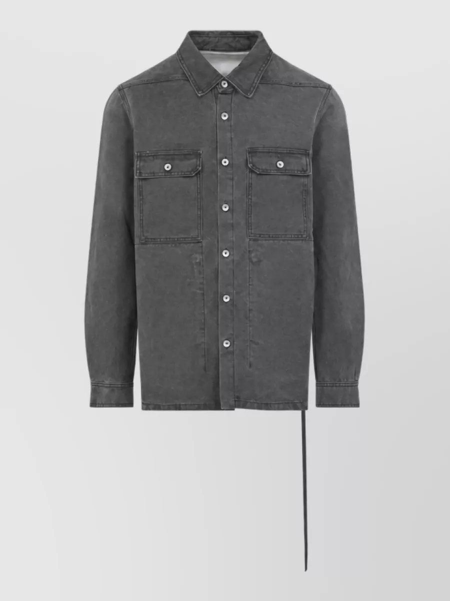 Rick Owens Drkshdw cotton long-sleeve shirt