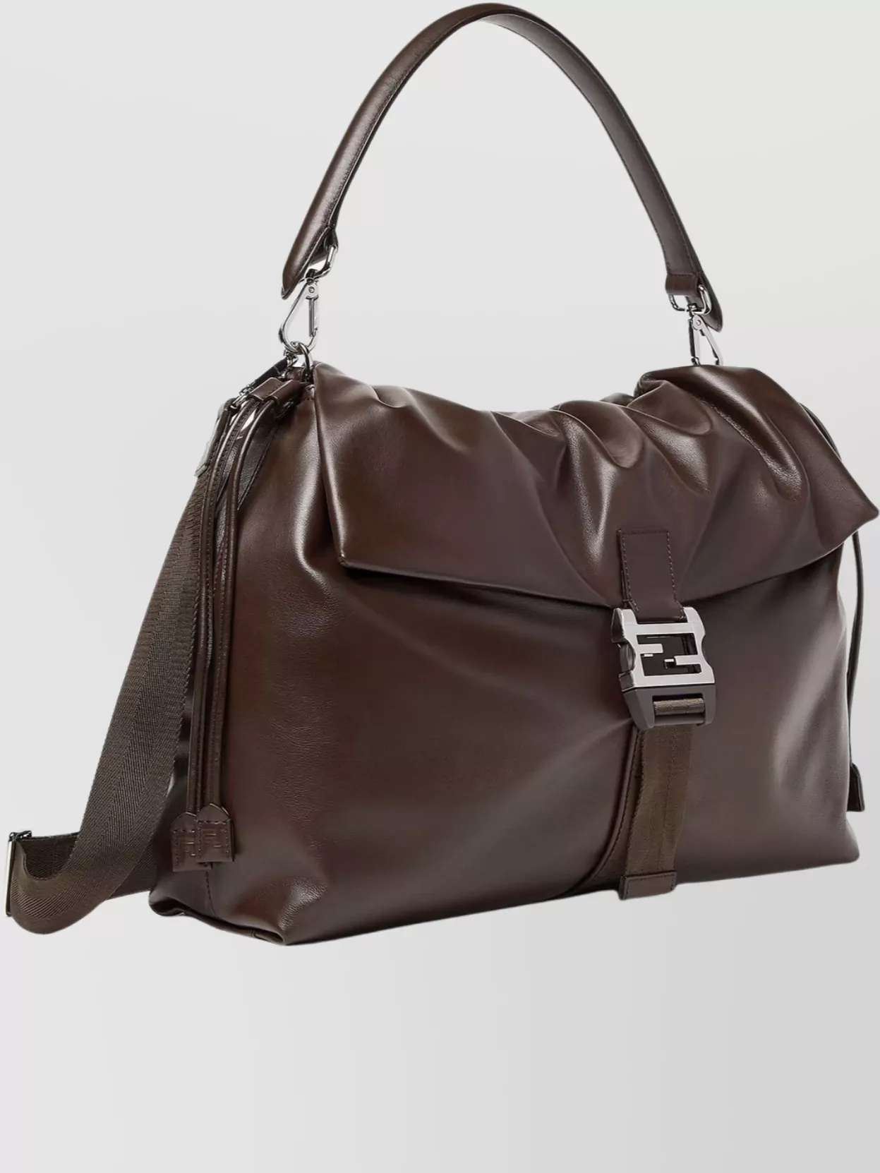 Fendi Structured Shoulder Bag Featuring Adjustable Strap
