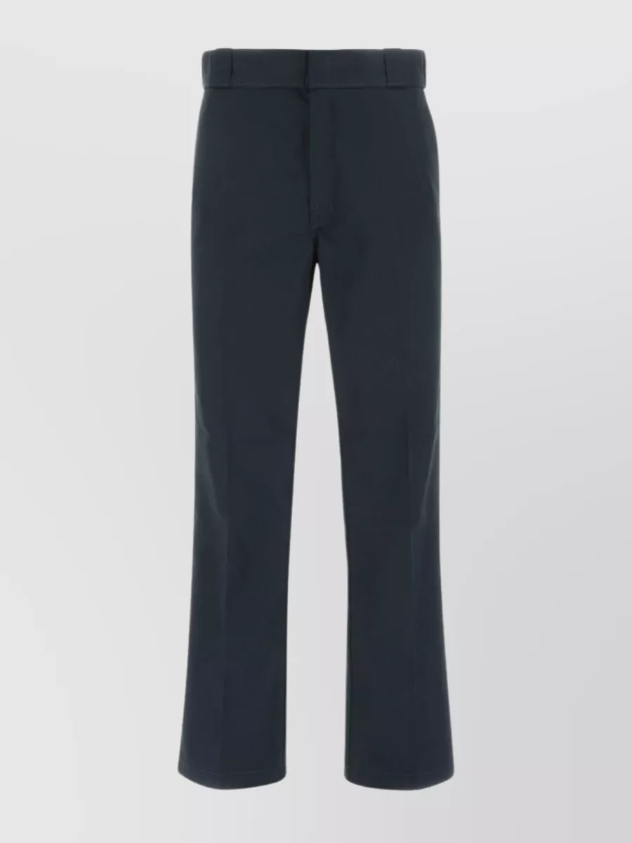Shop Dickies Polyester Blend Pant With Central Slit And Belt Loops In Blue