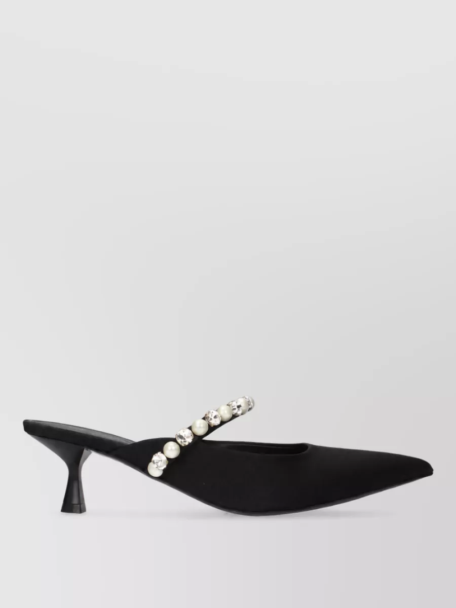 Stella Mccartney silk satin mules