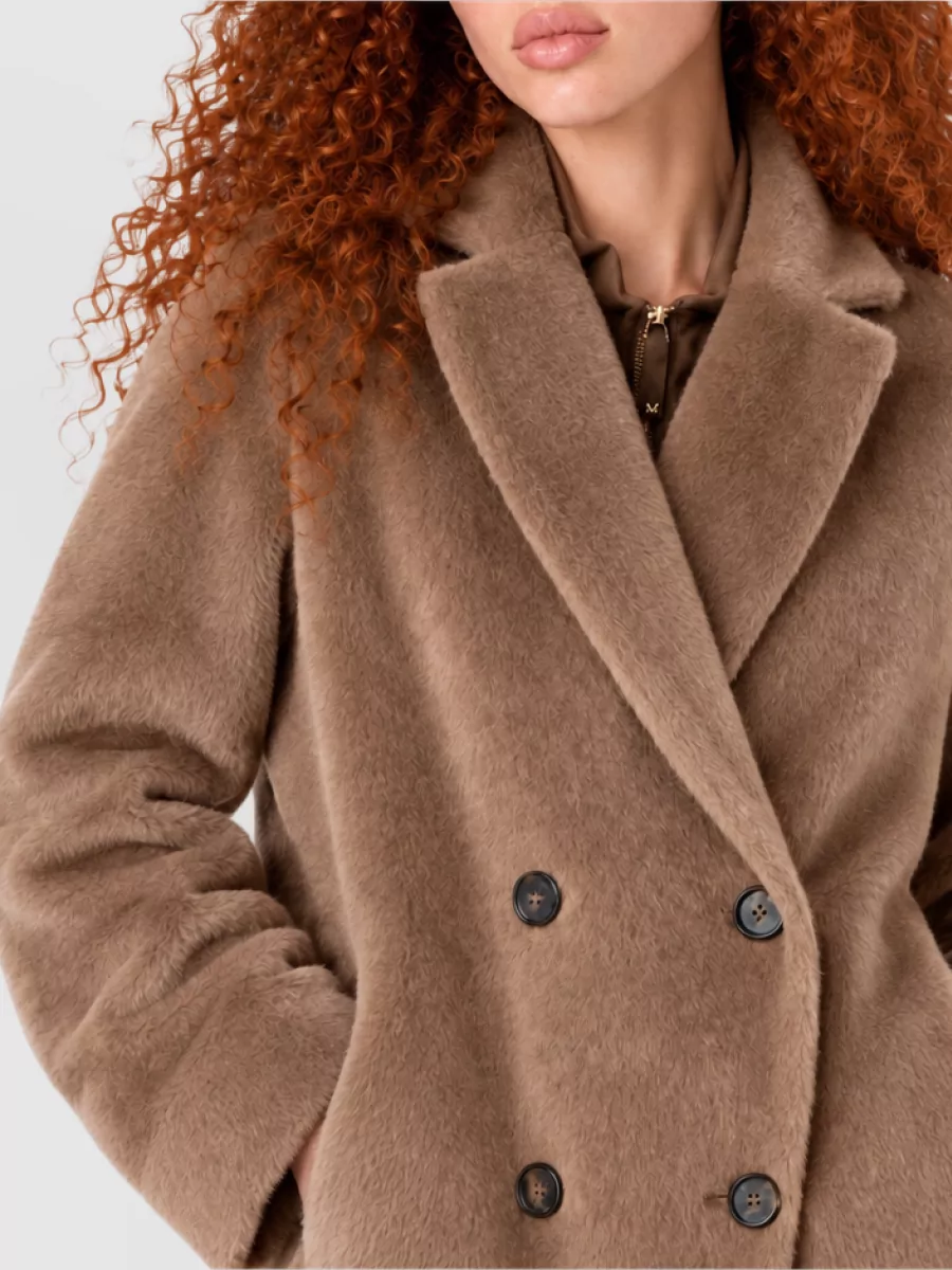S Max Mara Alpaca Virgin Wool Fitted Jacket