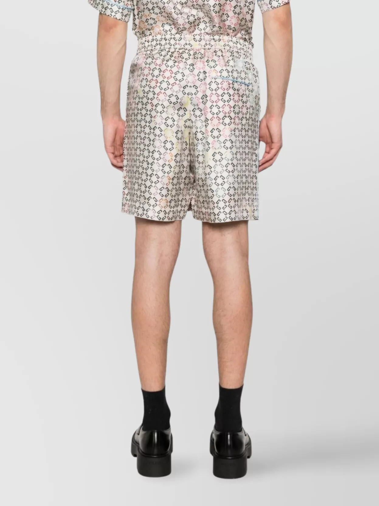 Givenchy Multicolor Monogram 72 Drawstring Pyjama Shorts