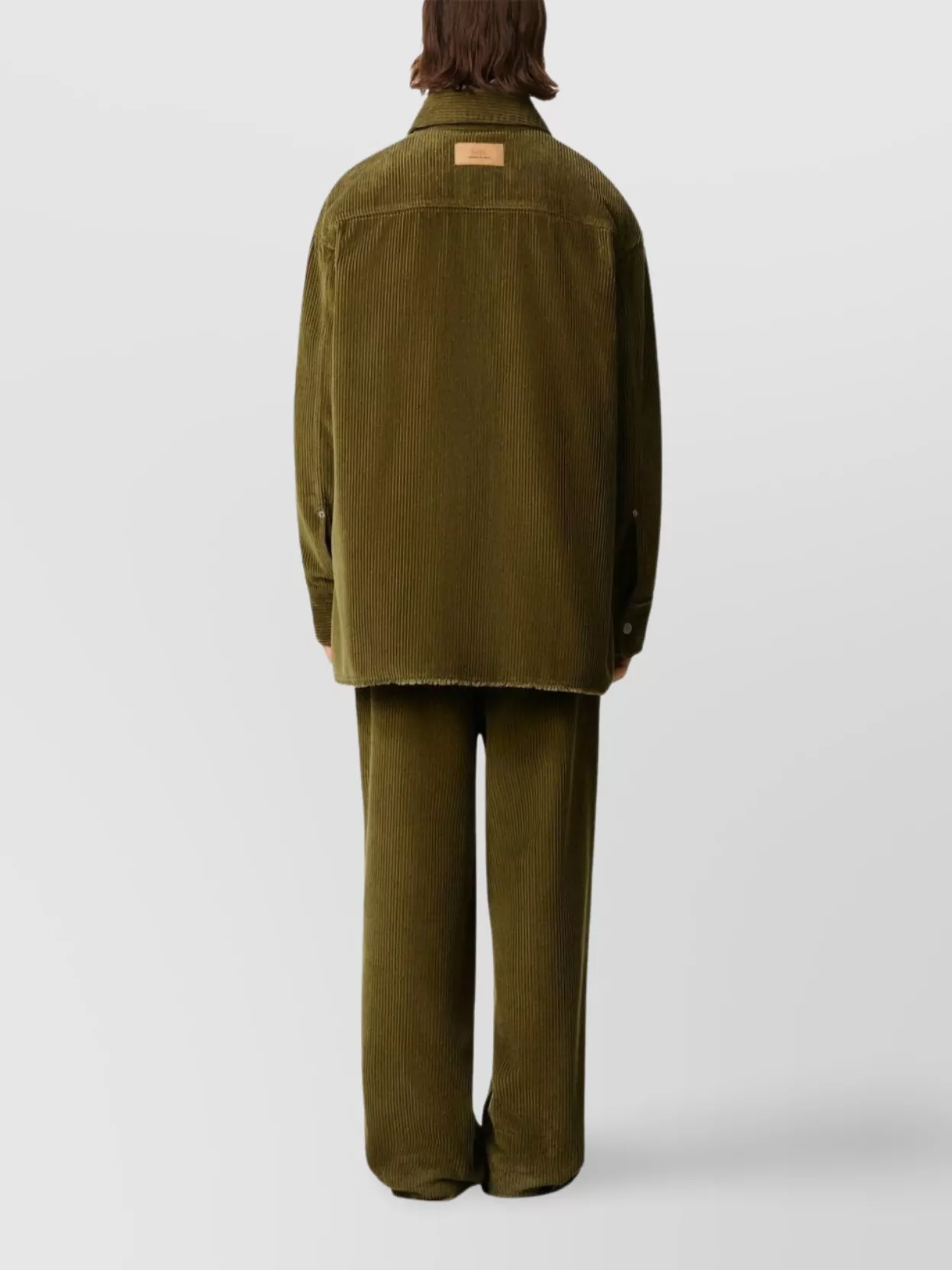 Ami Paris Overshirt With Chest Pocket And Long Sleeves
