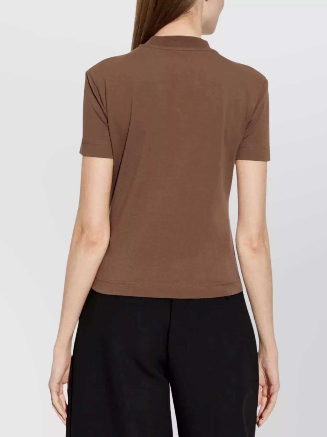 Jacquemus Ribbed Neckline Mock Neck Top