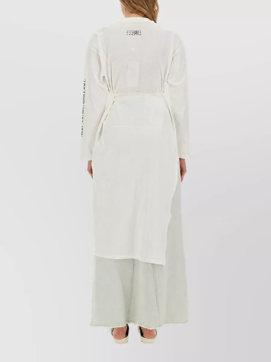 Mm6 Maison Margiela Cotton Jersey Midi Dress