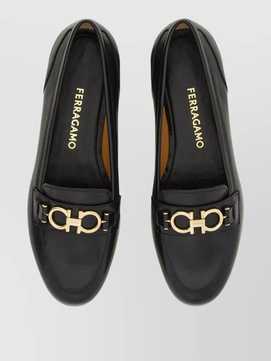 Ferragamo Leather Bax Loafers