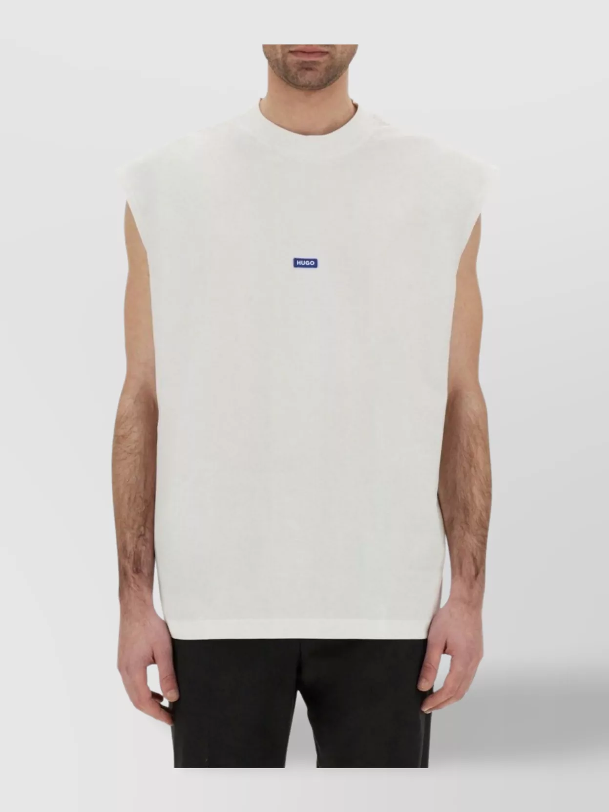 Boss Sleeveless Crew Neck Cotton T-Shirt