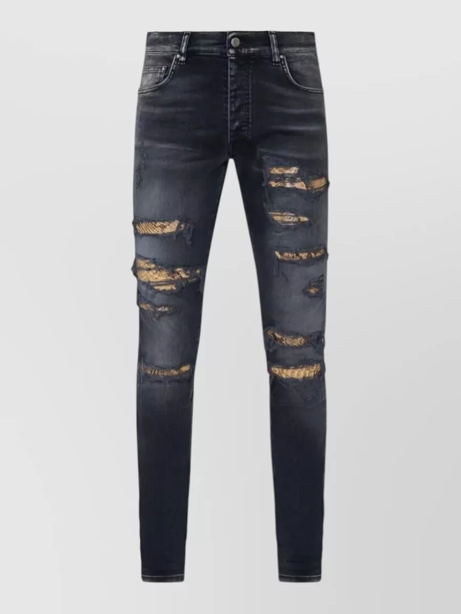 Amiri Snake Thrasher Skinny Jeans