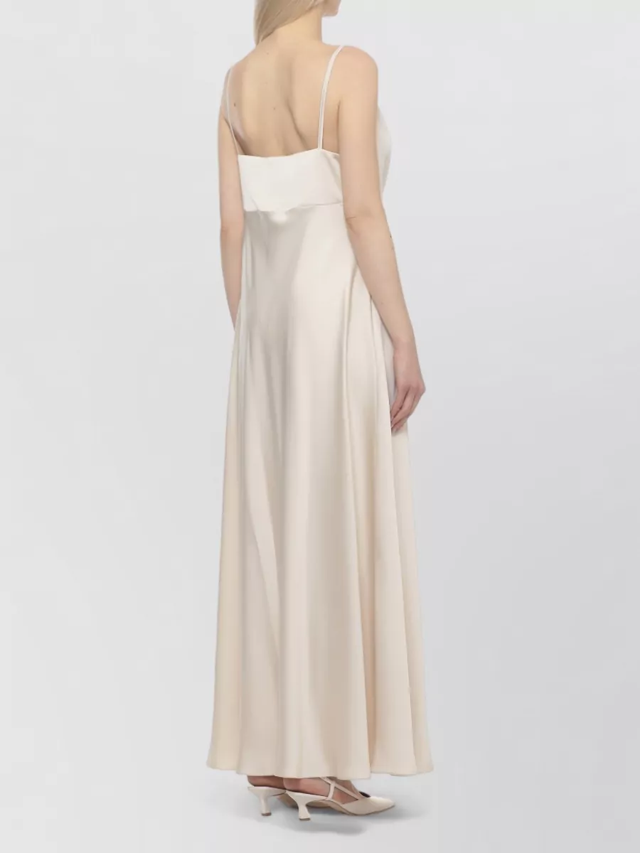 D.exterior Satin Sleeveless Maxi Dress