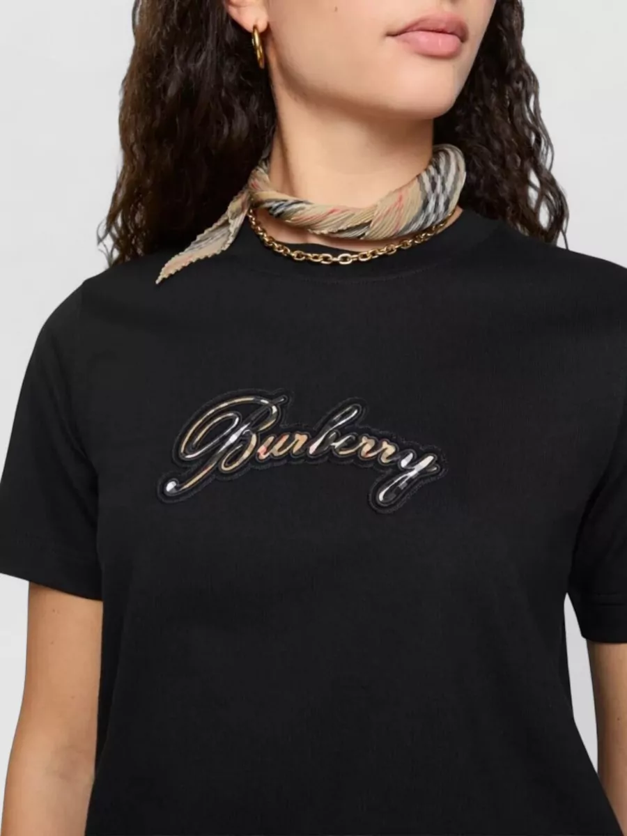 Burberry Cotton Logo-Print Crewneck T-Shirt