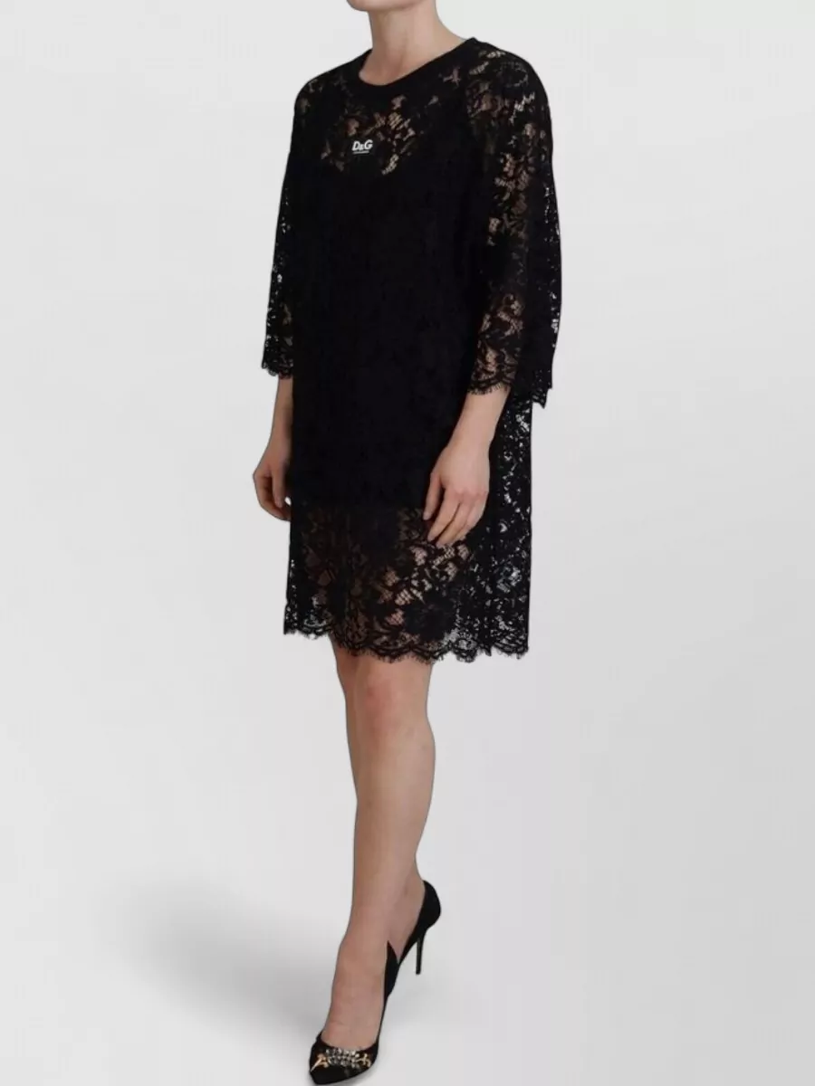 Dolce&Gabbana Floral Lace Mini Dress