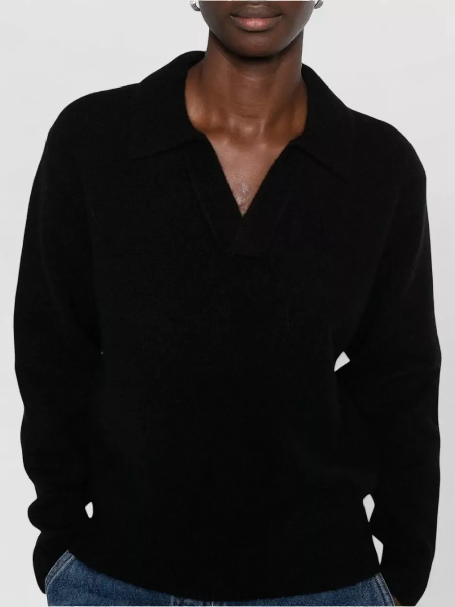 Dunst Wool V-Neck Polo Sweater