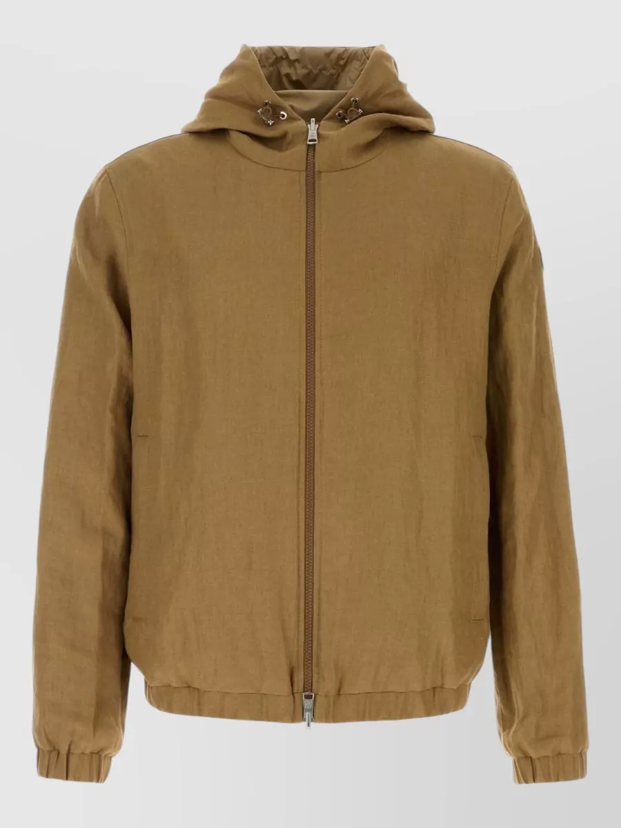 Moncler Linen Reversible Parka